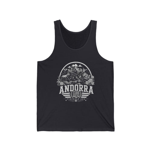 Andorra Men's Tank Top — Dark Grey (front)