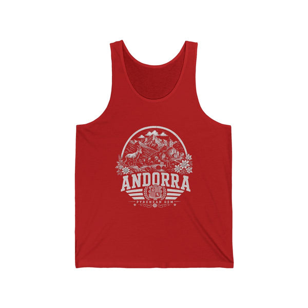 Camiseta sin mangas de hombre "Andorra Pyrenean Gem"