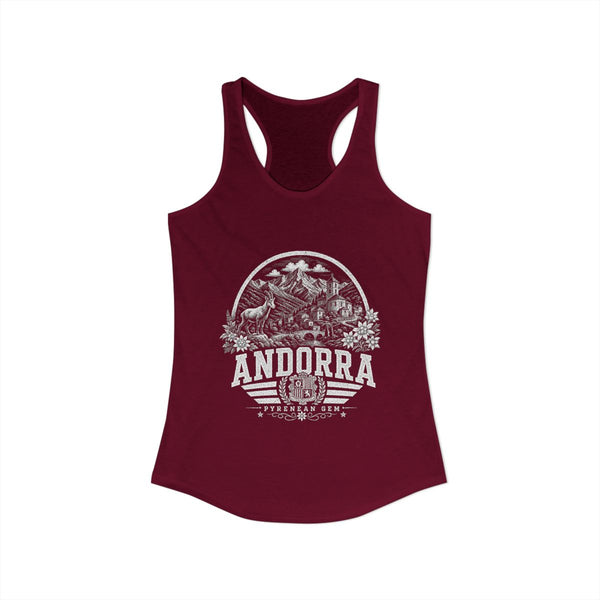 Camiseta de tirantes para mujer de Andorra Pyrenean Gem
