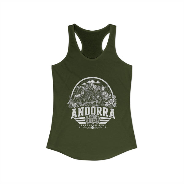 Camiseta de tirantes para mujer de Andorra Pyrenean Gem