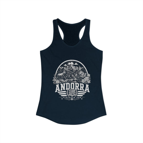 Camiseta de tirantes para mujer de Andorra Pyrenean Gem