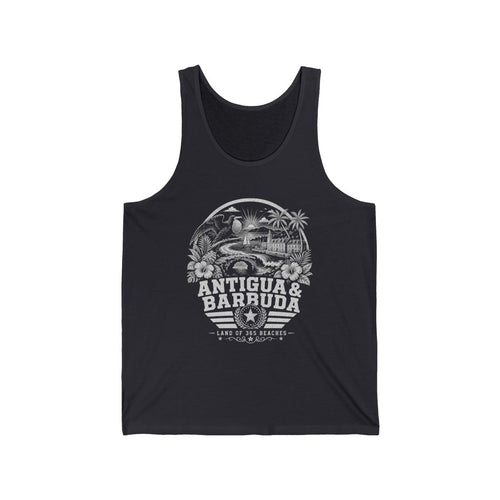Antigua y Barbuda Men's Tank Top — Dark Grey (front)