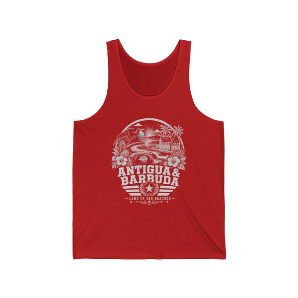 Antigua y Barbuda Tierra de 365 Playas Camiseta sin Mangas para Hombre