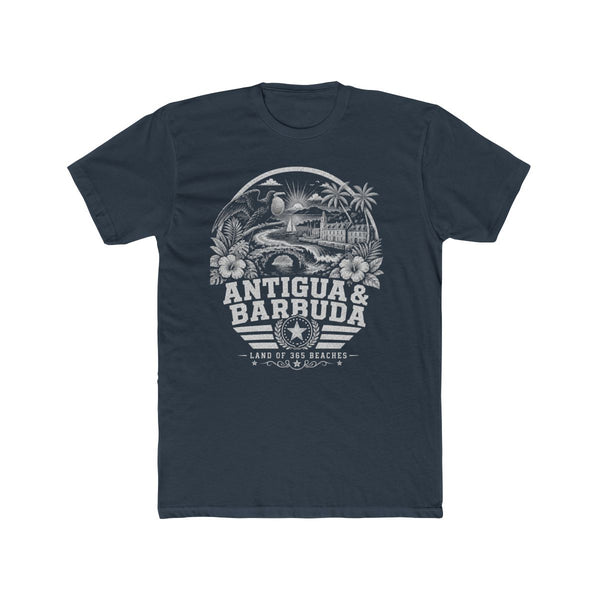 Camiseta para hombre «Antigua y Barbuda, tierra de 365 playas»