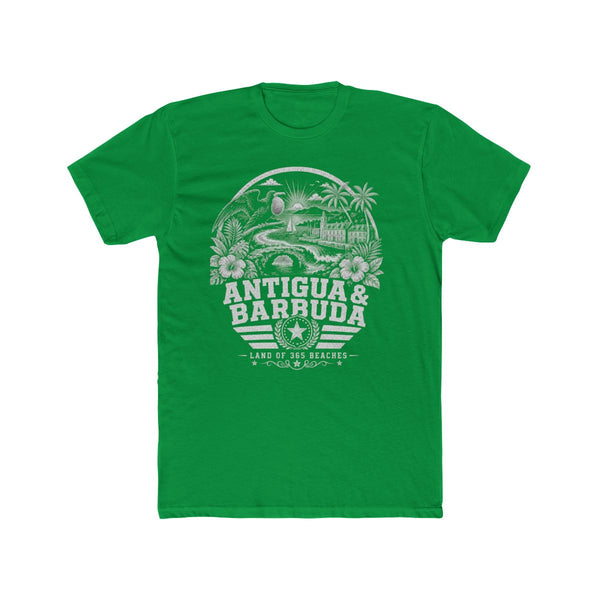 Camiseta para hombre «Antigua y Barbuda, tierra de 365 playas»