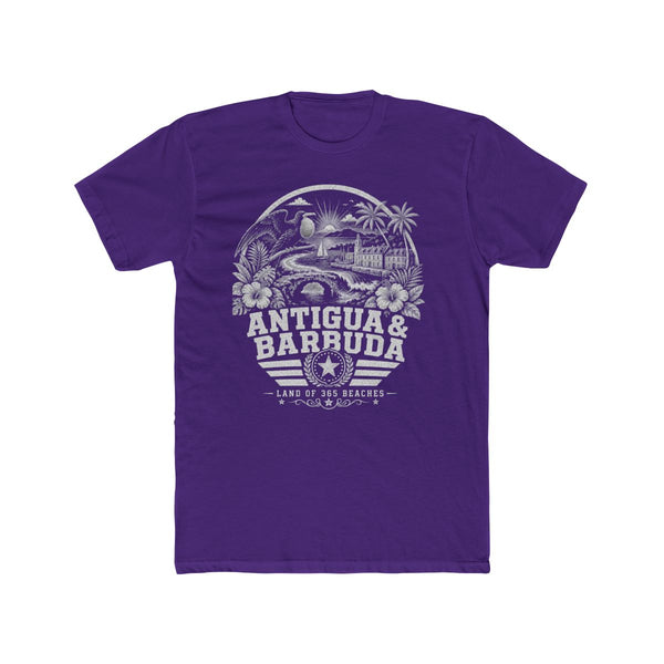 Camiseta para hombre «Antigua y Barbuda, tierra de 365 playas»