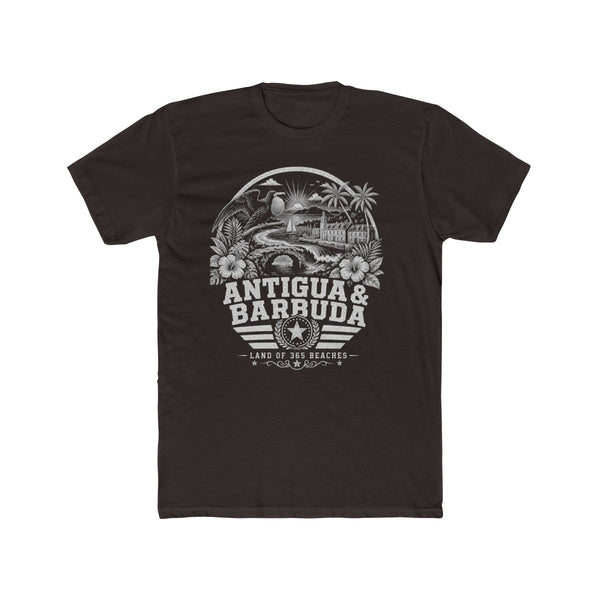 Camiseta para hombre «Antigua y Barbuda, tierra de 365 playas»
