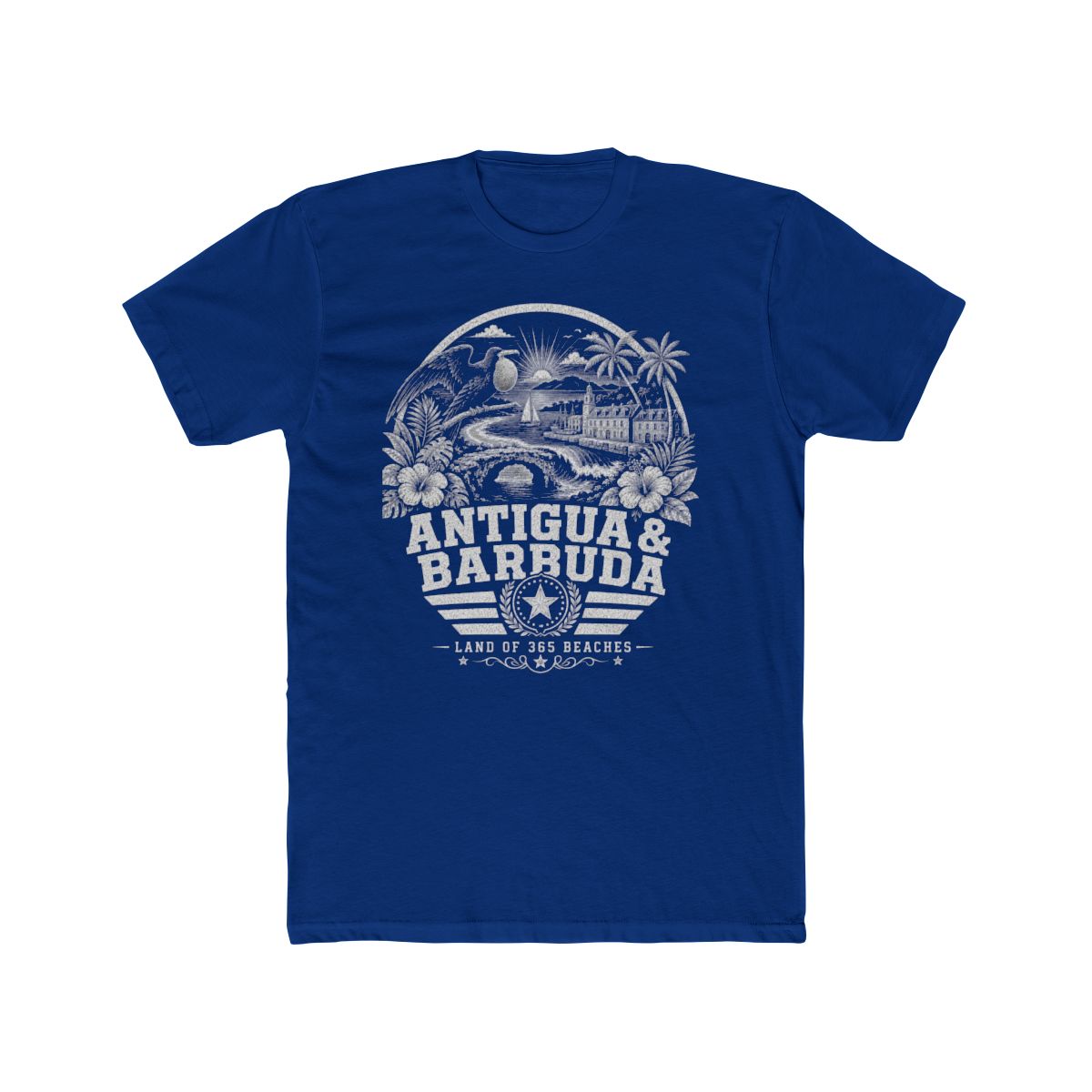 Antigua y Barbuda Men's Tee — Solid Royal