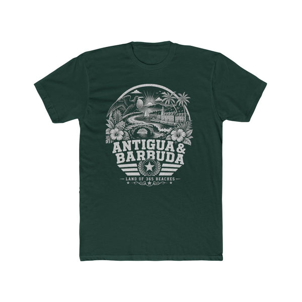 Camiseta para hombre «Antigua y Barbuda, tierra de 365 playas»