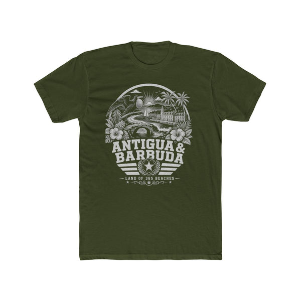 Camiseta para hombre «Antigua y Barbuda, tierra de 365 playas»