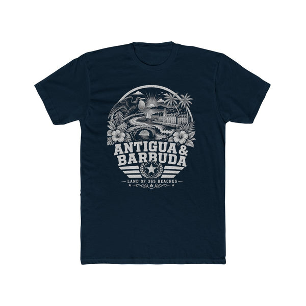 Camiseta para hombre «Antigua y Barbuda, tierra de 365 playas»