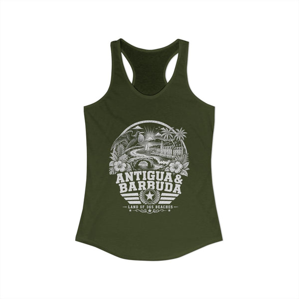 Camiseta de Tirantes de Mujer Antigua y Barbuda País de las 365 Playas