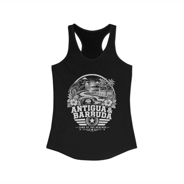 Camiseta de Tirantes de Mujer Antigua y Barbuda País de las 365 Playas