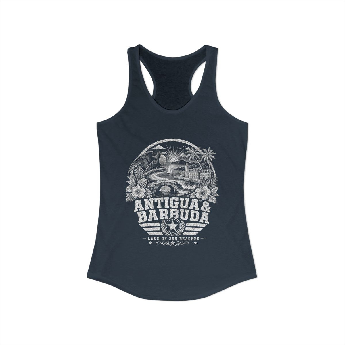 Antigua y Barbuda Women's Tank Top — Solid Indigo (front)