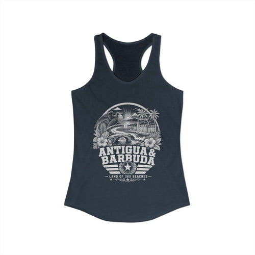 Antigua y Barbuda Women's Tank Top — Solid Indigo (front)