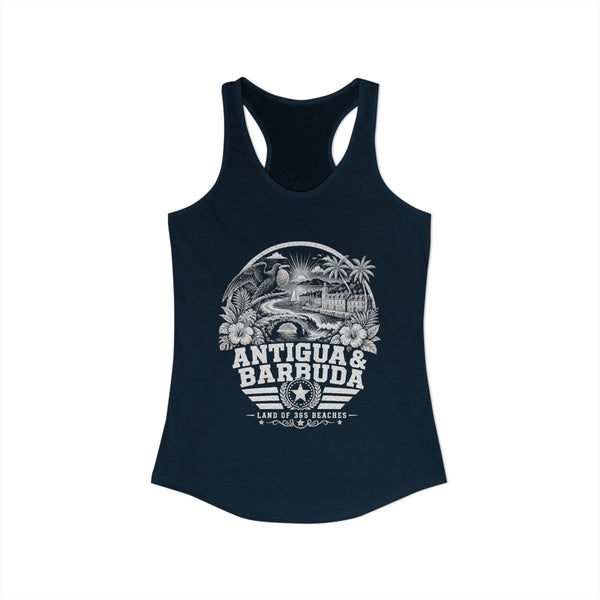 Camiseta de Tirantes de Mujer Antigua y Barbuda País de las 365 Playas