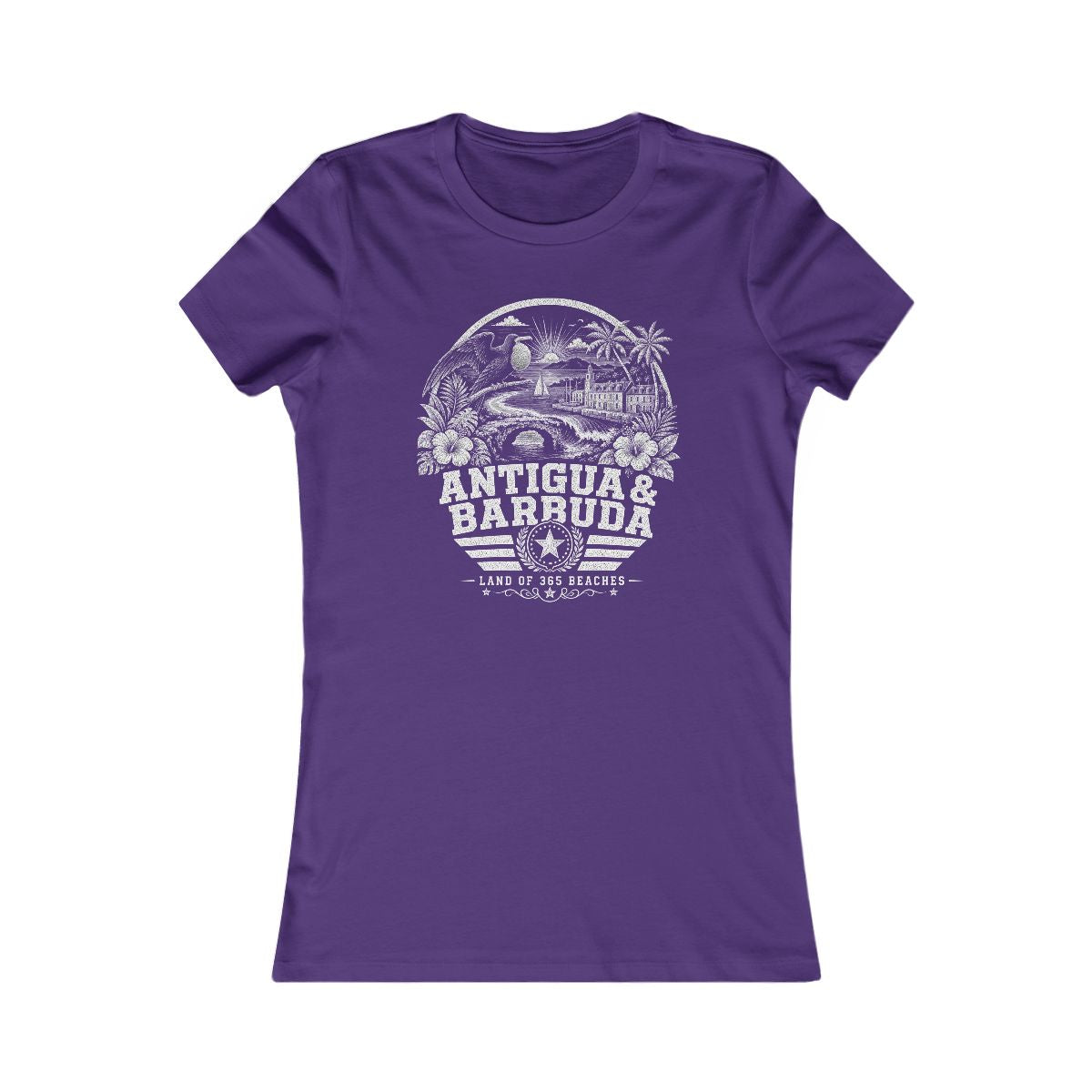 Antigua y Barbuda Women's Tee — Team Purple