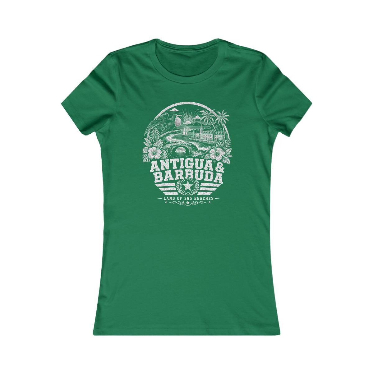 Antigua y Barbuda Women's Tee — Kelly