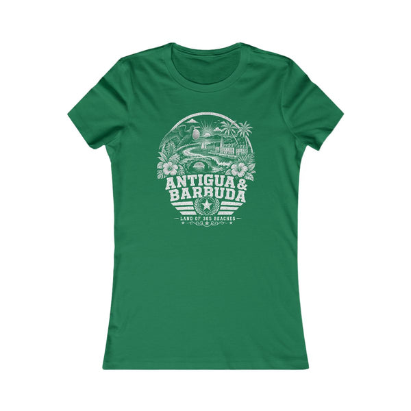 Camiseta de mujer Antigua y Barbuda Tierra de las 365 playas