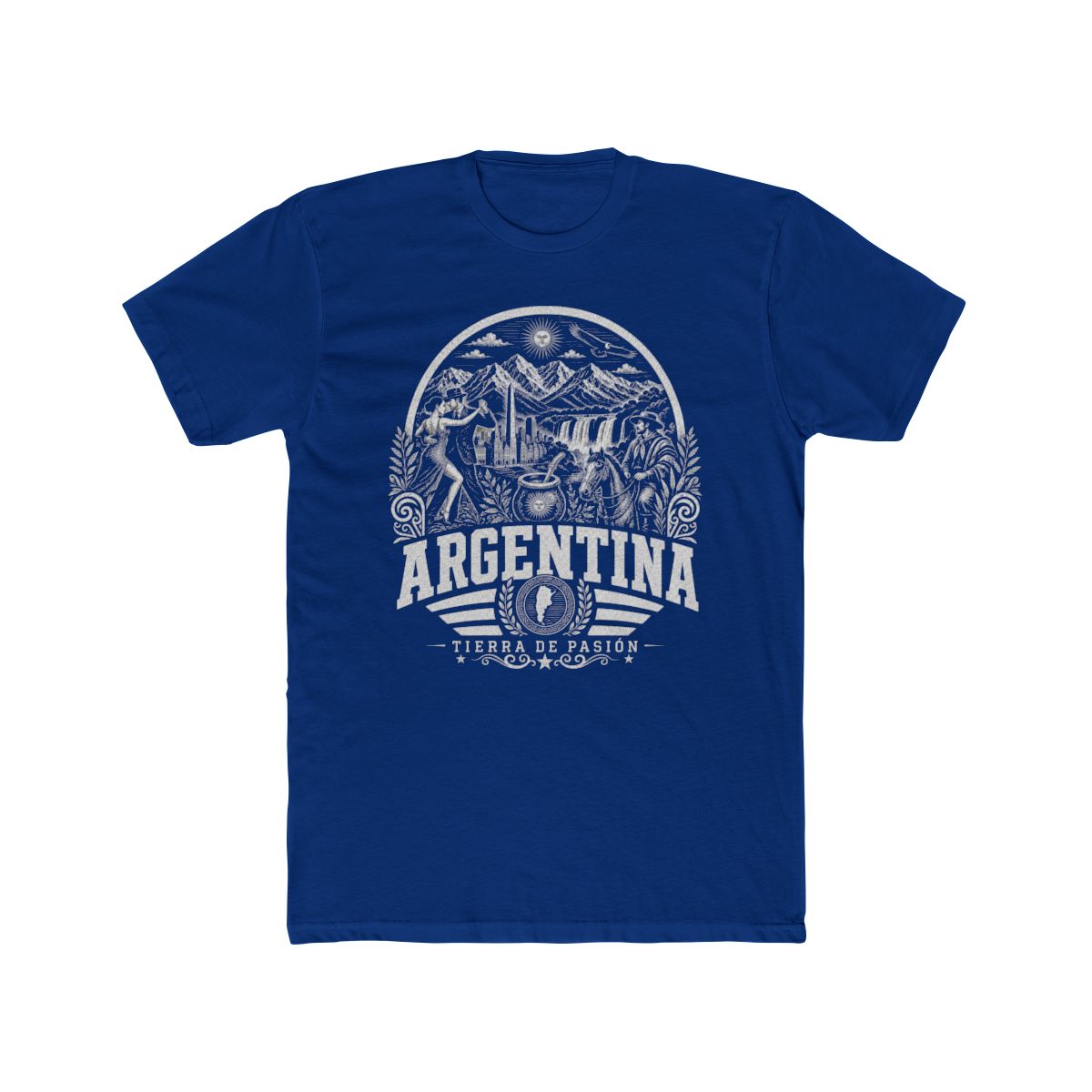 Argentina Men's Tee — Solid Royal
