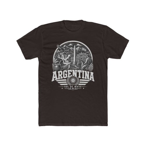 Argentina Men's Tee — Solid Dark Chocolate
