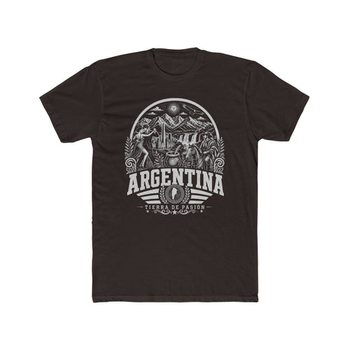 Argentina Men's Tee — Solid Dark Chocolate