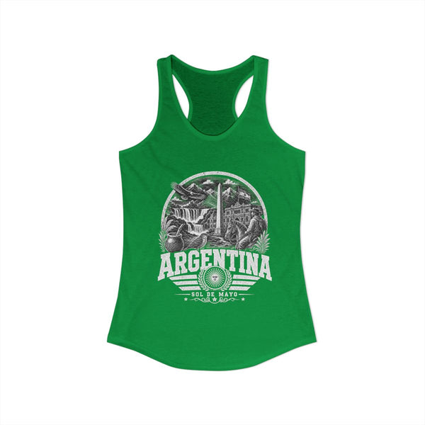 Camiseta de tirantes para mujer Sol de Mayo de Argentina