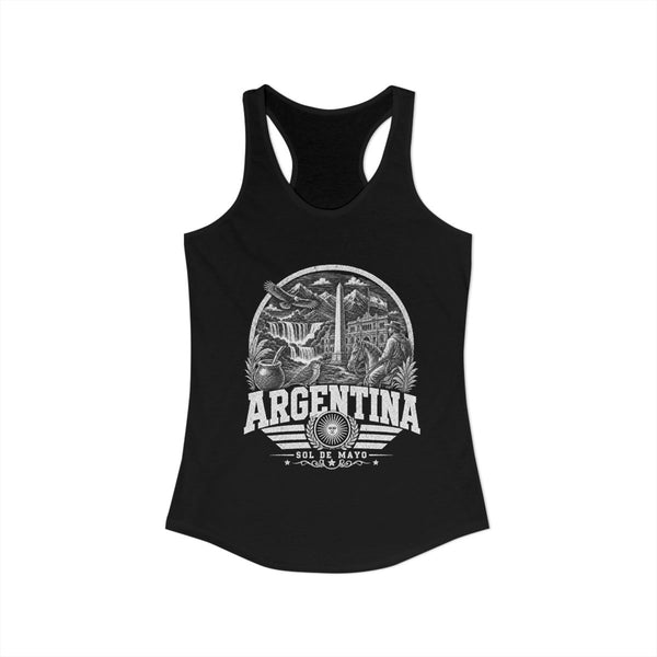 Camiseta de tirantes para mujer Sol de Mayo de Argentina