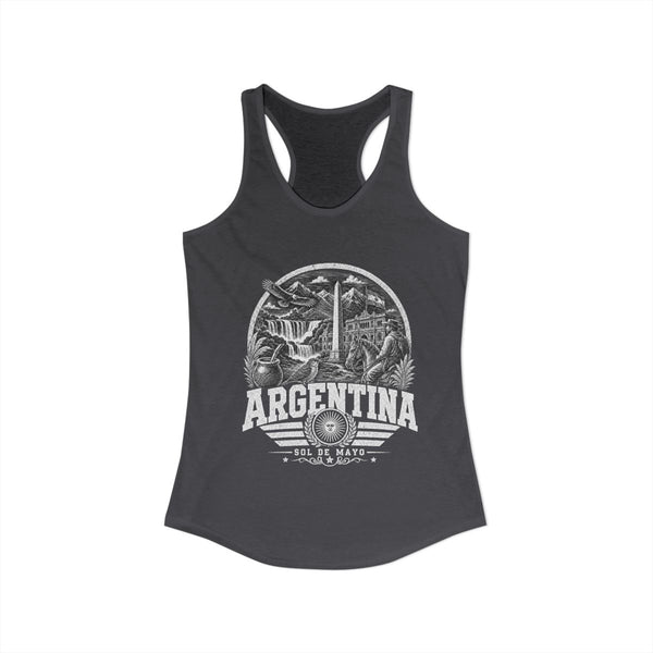Camiseta de tirantes para mujer Sol de Mayo de Argentina