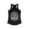 Argentina Women's Tank Top — Solid Black (front)