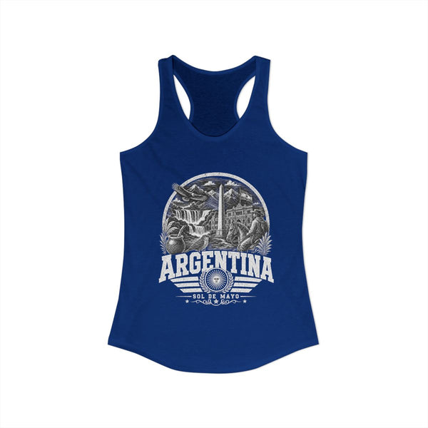 Camiseta de tirantes para mujer Sol de Mayo de Argentina