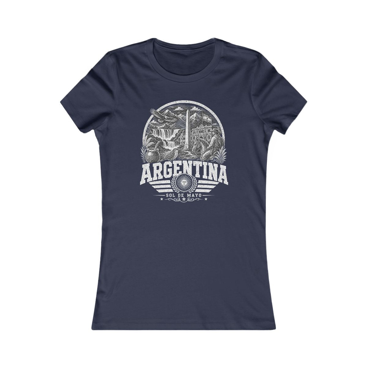 Argentina Women's Tee — Navy