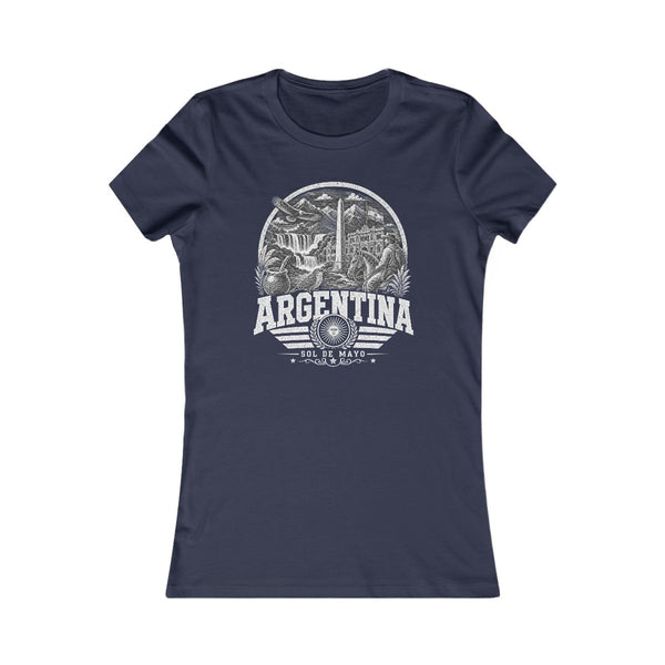 Camiseta Sol de Mayo para mujer de Argentina