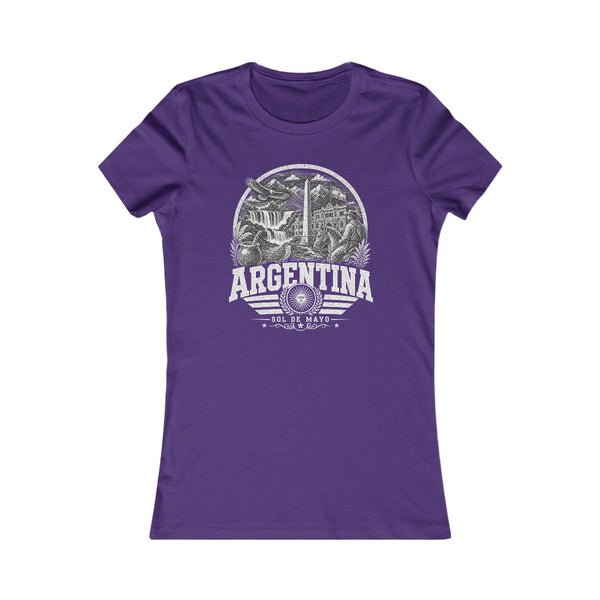 Camiseta Sol de Mayo para mujer de Argentina