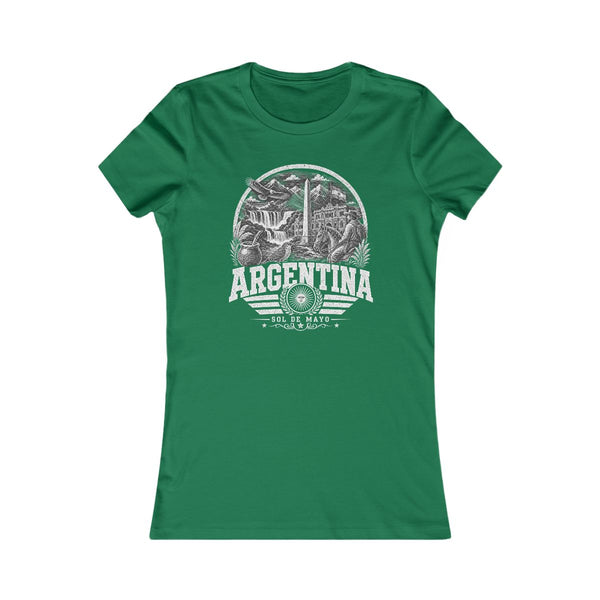 Camiseta Sol de Mayo para mujer de Argentina