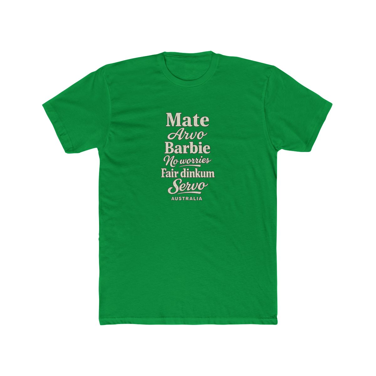 Australia local slang men's tee — typographic sayings design | Nameshi Destinations (view 6)