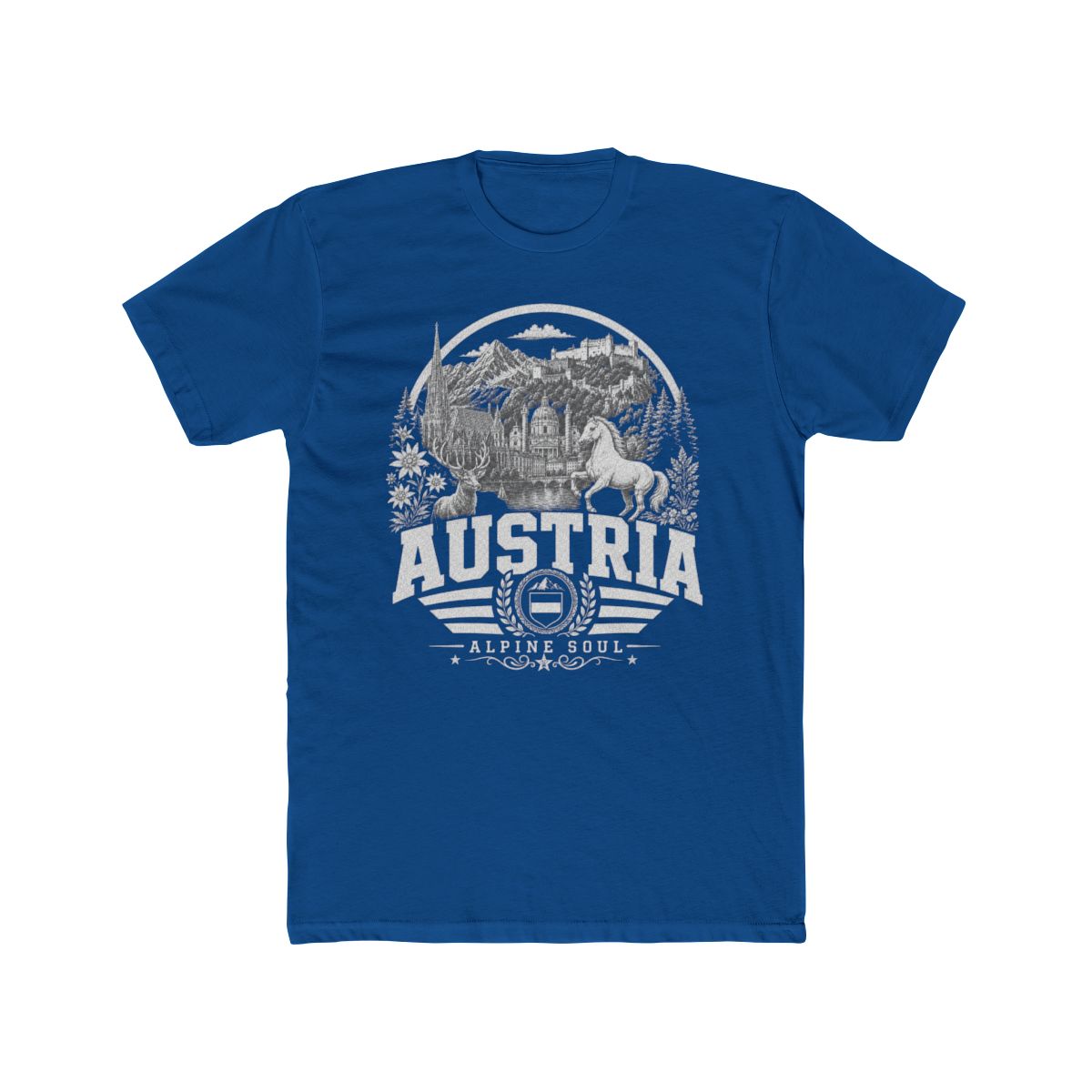 Austria vintage landmarks men's tee — iconic landmark design | Nameshi Destinations (view 10)