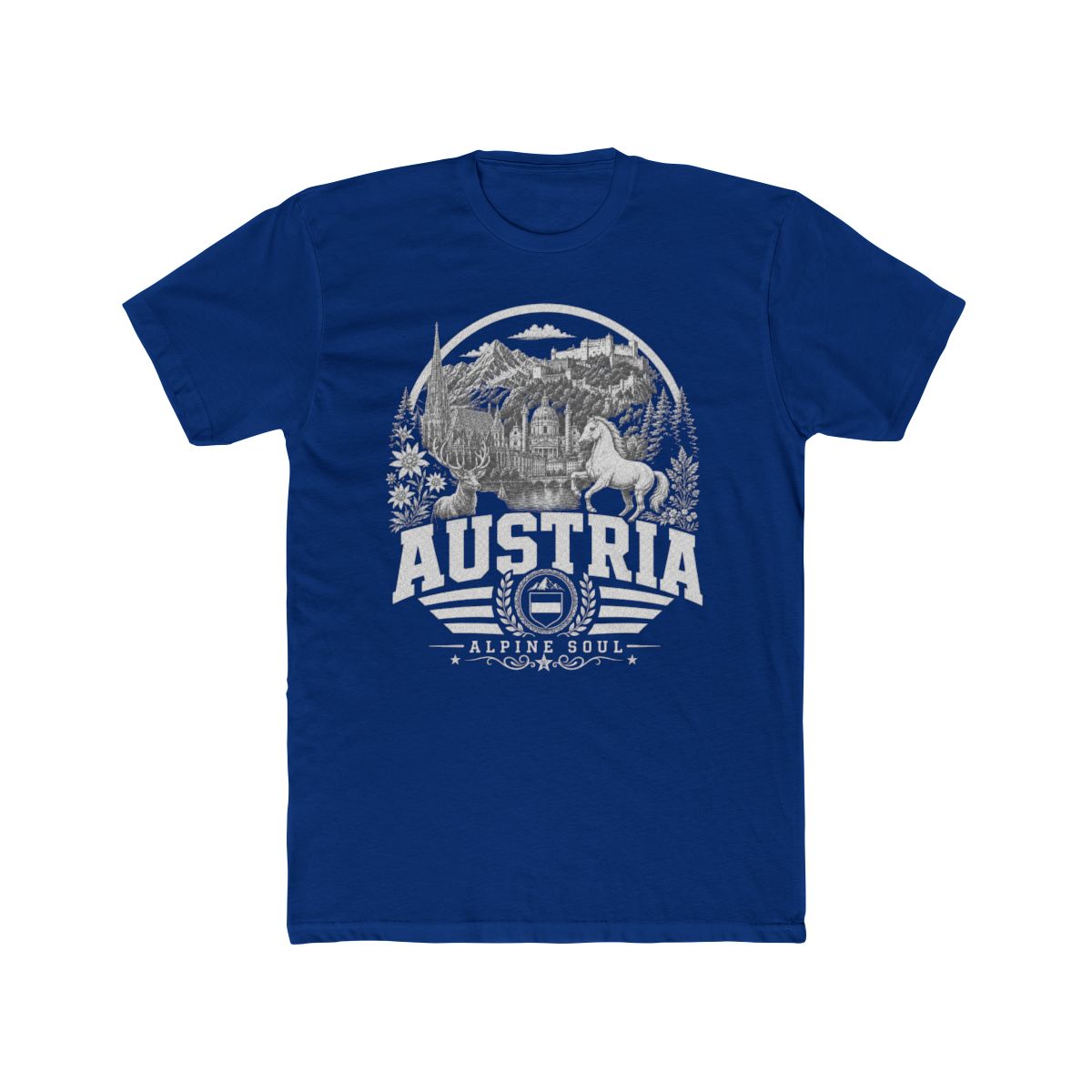 Austria vintage landmarks men's tee — iconic landmark design | Nameshi Destinations (view 11)