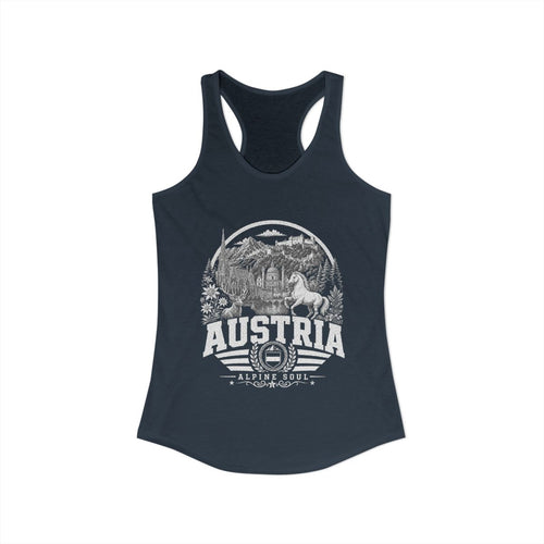Austria Women's Tank Top — Solid Indigo (front)
