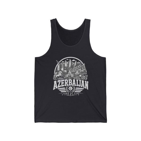 Azerbaiyán Tierra de Fuego Camiseta sin Mangas para Hombre