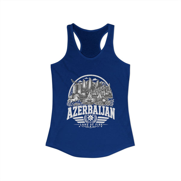 Camiseta sin mangas para mujer "Azerbaiyán Tierra de Fuego"