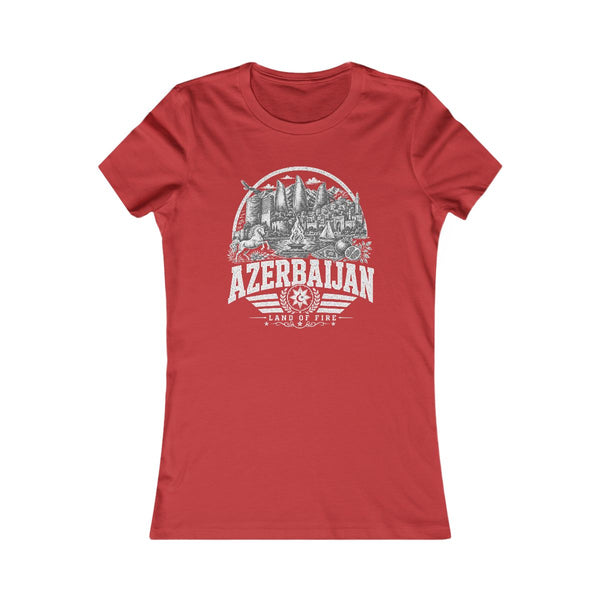 Camiseta de mujer Azerbaiyán Tierra de Fuego
