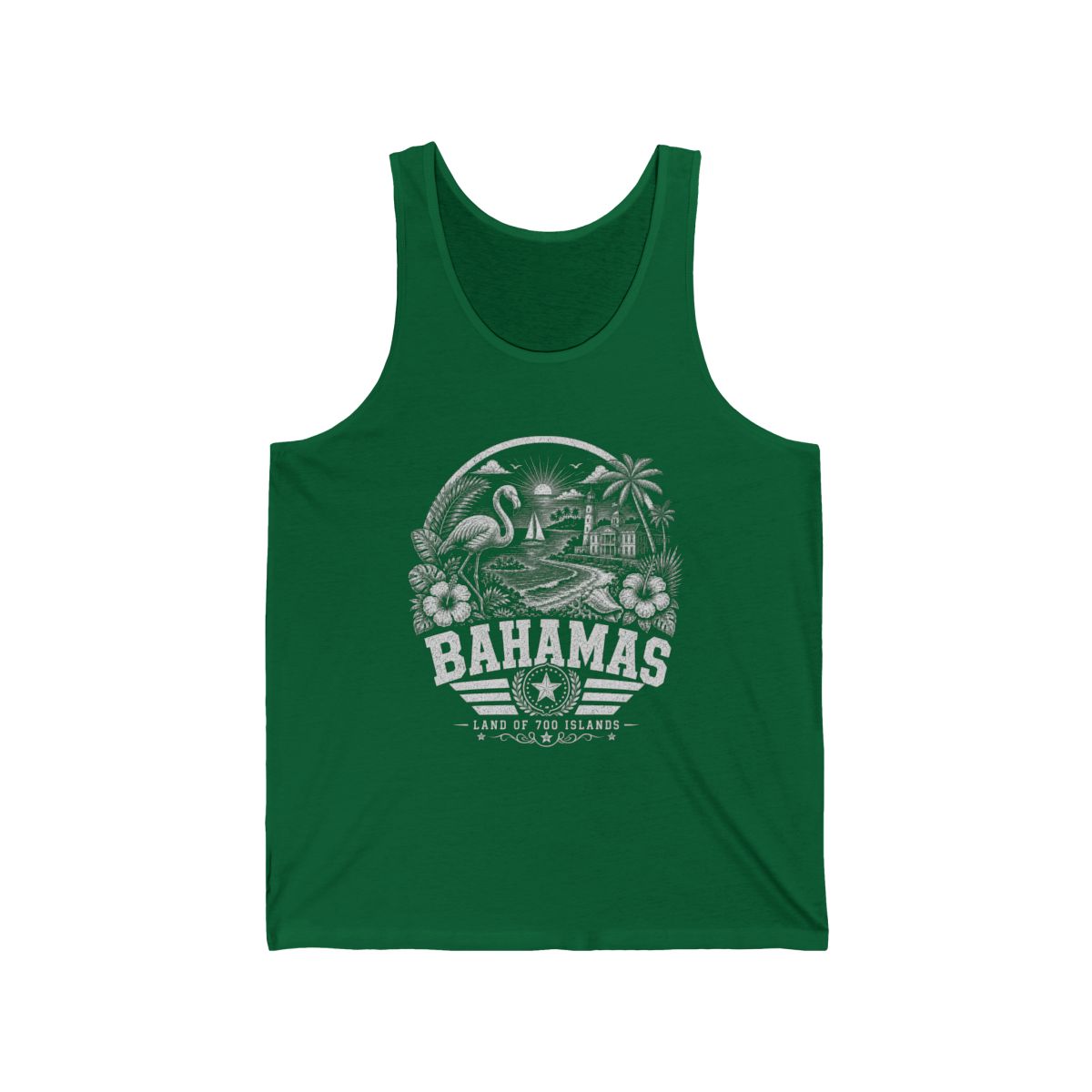 Bahamas Men's Tank Top — Kelly (front)