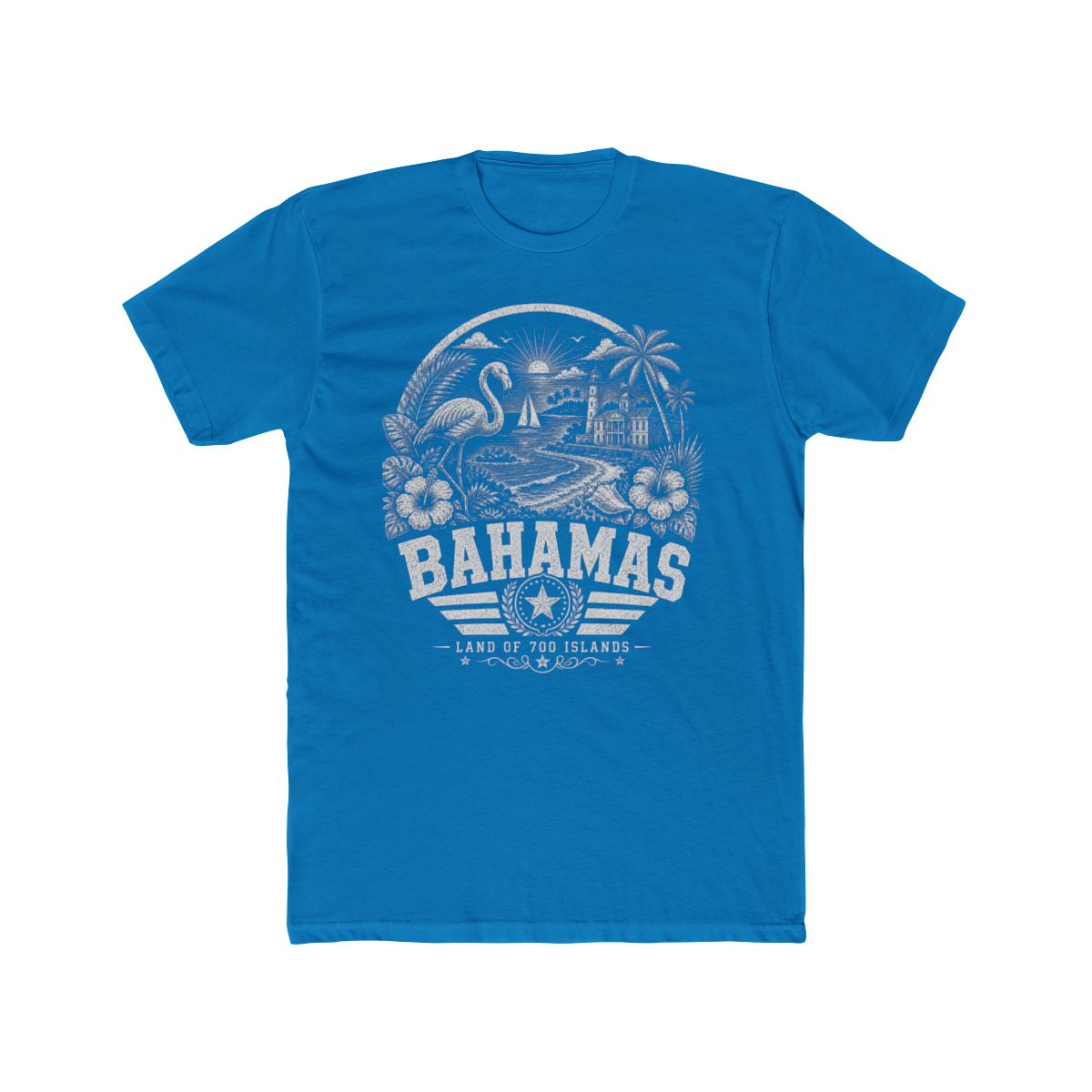 Bahamas Men's Tee — Solid Turquoise