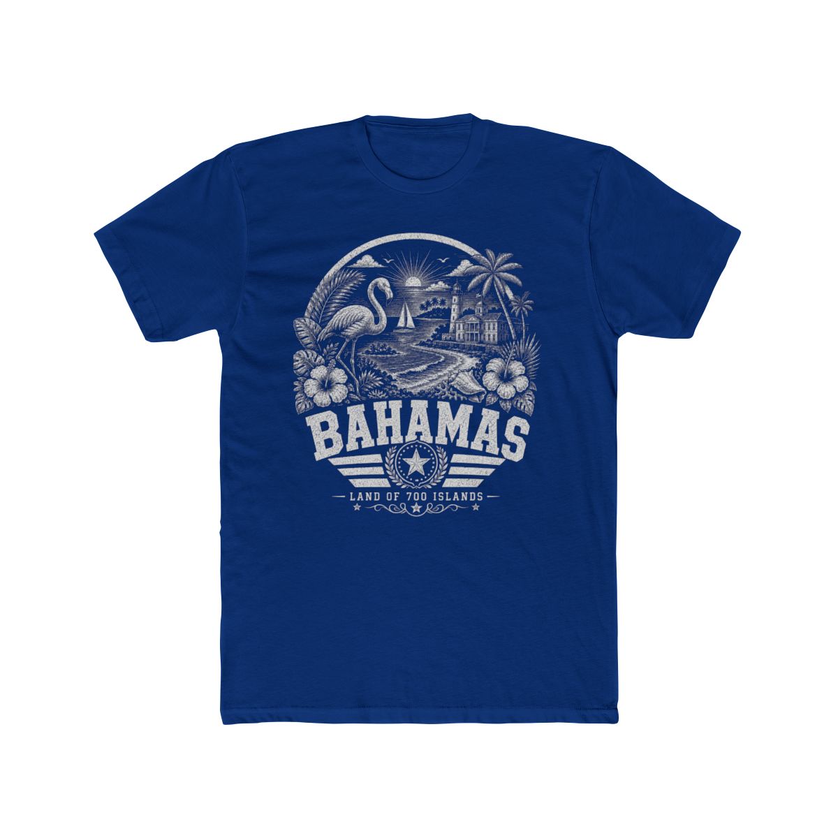 Bahamas Men's Tee — Solid Royal
