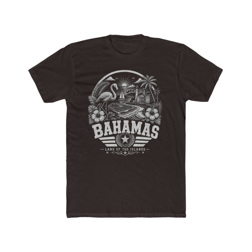 Bahamas Men's Tee — Solid Dark Chocolate