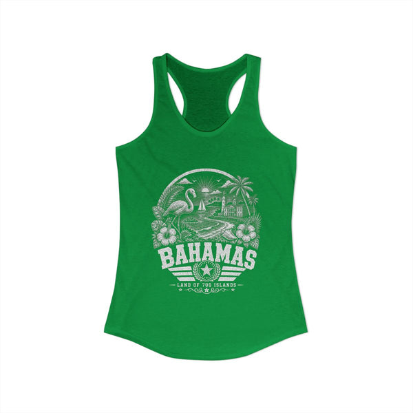 Camiseta sin mangas para mujer "Bahamas, Tierra de 700 Islas"