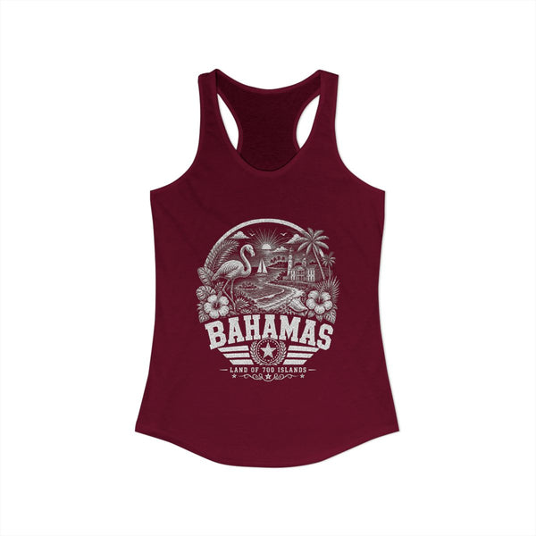 Camiseta sin mangas para mujer "Bahamas, Tierra de 700 Islas"