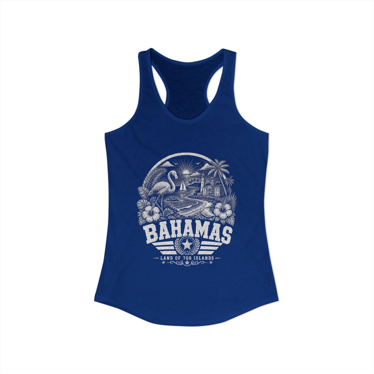 Bahamas Women's Tank Top — Solid Royal (front)