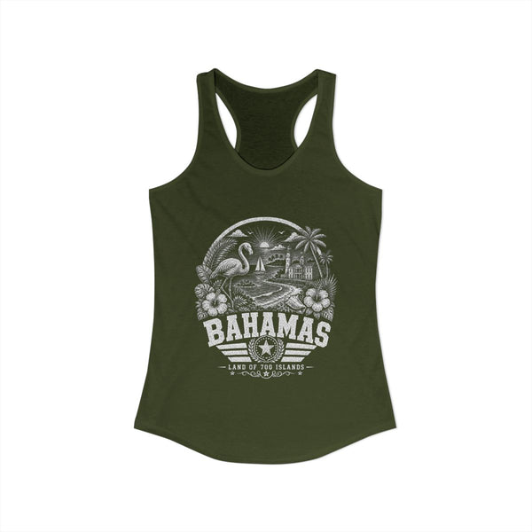 Camiseta sin mangas para mujer "Bahamas, Tierra de 700 Islas"